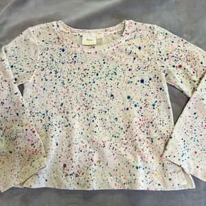 Maeve Multicolor Speckled Crew Neck Sweatshirt